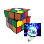 Mini Enceinte autonome sur batterie Design jeu Rubik's - PC/Stations MP3 3W Rms - jusqu'à 8H d'écoute - Ampoule DIAMS à LED