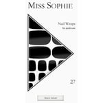 Miss Sophie Naglar Nagelfolie Black Velvet Pedicure Wrap 27 Stk.