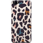 Apple iPhone SE (2016) Transparent Mobilskal Leopardmönster
