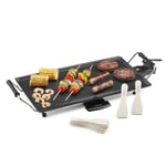 Lewis's Large Non-Stick Electric Table Top Teppanyaki Grill, Camping Grill Hotplate, Plancha Plate, Flat Pan Griddle For BBQ’s