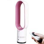 YWHCLH Bladeless Fan,Negative Ions Security Air Cooler Leafless Fan, Portable Super Quiet Air Multiplier Tower Fan,Remote Control Tower Fan for Home, Office, Bedroom Fan, Baby-Room (Pink)