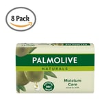 8 x 90g Olive & Milk Palmolive Naturals Smooth and Moisture Care Bar Soaps