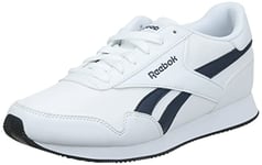 Reebok Unisex Royal Classic Jogger 3 Sneakers, White Collegiate Navy Black, 2 UK