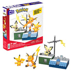 MEGA Pokémon Action Figure Building Toys for Kids, Pikachu Evolution Set with 160 Pieces, 3 Poseable Characters, 8 Year Old Gift Idea, HKT23