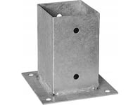 Domax Stolpfot Skruvas Fast I Betong 91X150x2mm Galvaniserad