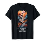 Beautiful Stairway To Heaven Celestial Colorful Design T-Shirt