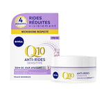 NIVEA Q10 Power Soin de Jour Anti-Rides +Peaux sensibles FPS15 (1 x 50 ml), crème anti-âge enrichie en Q10 & créatine, soin visage femme à l'extrait de réglisse
