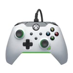 Pdp Filaire Manette Neon Blanc pour Xbox Series X|S, Gamepad, Filaire Video Game Manette, Gaming Manette, Xbox One, Licence Officiel
