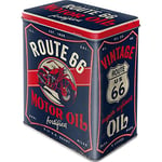 Nostalgic-Art Boîte de conservation rétro L, Motor Oil – Idée de cadeau pour fans de la Route 66, Grande récipient à café, Design vintage, 3 l