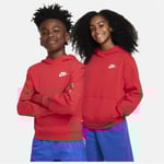 Nike Sportswear Club Fleece Big Kid University Red/white, storlek M: 137-147 cm