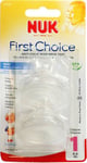 Nuk First Choice+ Anti-Colic Wide Neck Silicone Medium Feed Teat 0-6 Months