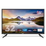 Cello C32RTS 32" inch HD Ready LED Smart TV with Wi-Fi and Freeview T2 HD Made In The UK,Black
