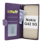 Zipper Standcase Wallet Nokia G42 5G (Lila)