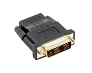 Lanberg Adapter HDMI Hun til DVI-D Han