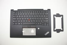 Lenovo Yoga X390 Keyboard Palmrest Top Cover Arabic Black Backlit 02HL506