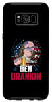 Coque pour Galaxy S8 Ben Drankin 4 juillet Ben Franklin USA Flag
