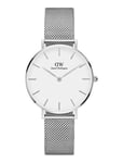 Petite 28 Sterling S White Accessories Watches Analog Watches Silver Daniel Wellington