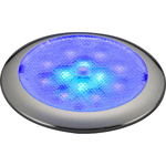 SEAWORLD Lampe hvit/blå LED, krom Procyon II, m/bryter