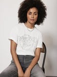 Mint Velvet Ivory Fleetwood Mac T-Shirt, Cream, Size M, Women