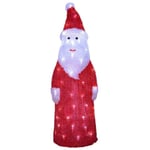 Crystal Decoration Tomte 57cm 60 Led Vit