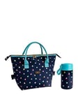 Beau & Elliot 'Mini Confetti' - Convertible '2 In 1' Insulated Picnic Lunch Bag + Stainless Steel Insulated Food Flask (500Ml)