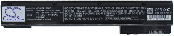 Kompatibelt med Hp ZBook 17 G3, 14.4V, 4400 mAh