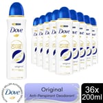 Dove Advanced Care Anti-Perspirant Deodorant Spray Original 200ml, 36 Pack