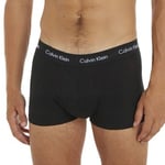Calvin Klein Kalsonger 5P Cotton Stretch Solid Low Rise Trunks Svart bomull X-Small Herr