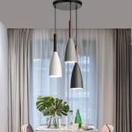 Modern nordisk aluminium taklampa nordisk träpendellampa kök vardagsrumsbelysning (3 i 1)