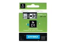 DYMO D1 - mærkattape - 1 kassette(r) - Rulle (0,9 cm x 7 m)