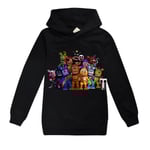 Five Nights at Freddy's Print Tröja Långärmad Casual Tröja med huva för barn Pojkar Flickor 0 170cm