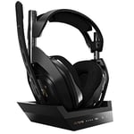 ASTRO Gaming A50 Wireless Gaming Headset + Charging Base Station, Game/Voice Balance Control, 2.4 GHz Wireless, 15 m Range, for Xbox Series X|S, Xbox One, PC, Mac - Black/Gold