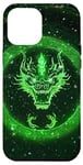 iPhone 13 Pro Max Dragon Face Myth Green Vintage Hunting Forest Case