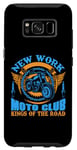 Coque pour Galaxy S8 Motocycliste rétro Kings of the Road du New York Moto Club