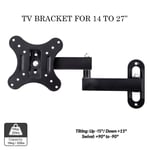 TV Wall Bracket Mount for 14 21 22 27 Inch LCD Monitor Motorhome Caravan Camper