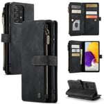 CaseMe Samsung A13 4G CaseMe Big Wallet Lompakkokotelo - Musta