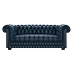 The English Chesterfield Co. CROMWELL CHESTERFIELD 3-SITS ANTIQUE BLUE