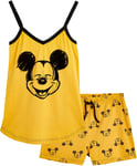 Disney Mickey Mouse Cotton Pajamas Shorts Set for Teenage Girls Women