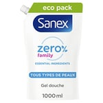 Eco Recharge Gel Douche Hydratant Sanex Zéro 0% Essential Famille - 1L