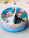 Kakebilde med Elsa & Anna - Frozen 2