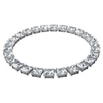 Swarovski collier Millenia necklace Square cut crystals, White, Rhodium plated - 5599206