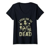 Womens I speak for the Dead Coroner V-Neck T-Shirt