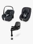 Maxi-Cosi Pebble 360 Pro and Pearl 360 Pro Car Seats with Familyfix 360 Pro Base Family Bundle, Authentic Graphite