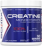 Creatine Monohydrate - 250G - Unflavoured - Suitable for Vegetarians + Vegans
