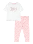 Glitter Print Tee And Juicy Aop Legging Set Patterned Juicy Couture