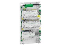 Schneider Electric Förmonterad Växel Resi9 Xp Pw, 3 Rader 13M: 1Xafb 1Xspd + 2Xrcd + 5Xc10a 1Pn + 2Xc16a 3Pn + 1Xc10a 3Pn