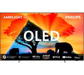 65" Philips Ambilight 55OLED759/12  Smart 4K Ultra HD HDR OLED TV, Silver/Grey,Black