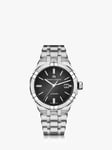 Maurice Lacroix AI6008-SS002-330-1 Men's Aikon Automatic Date Bracelet Strap Watch, Silver/Black