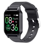 CKBAOL Smart Watch,1.3" Fitness Trackers Touch Screen Smartwatch Pedometer Step Counter Sleep Monitor Stopwatch For Men Women For Iphone Android Android Apple,Black