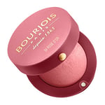 BOURJOIS - Boîte Ronde Blush 34 Rose D'or - Piceau & Miroir Intégré - Technologie Fard Cuit - Texture Fine & Légère - Facile À Estomper - Parfum Gourmand